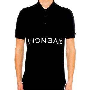 Givenchy Men's Slim Upside Down-Logo Polo Shirt